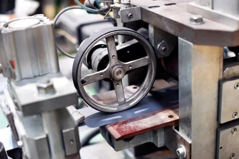 Close up of wheel in machine Stock Photos