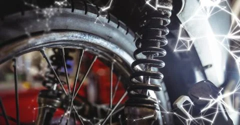 Close up of wheel with white network 스톡 일러스트