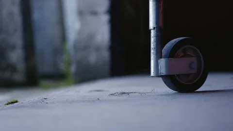 Close up of wheels as group of people push a raft boat 스톡 동영상 127818713
