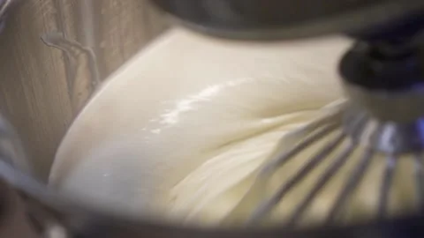 Close Up whipping cream 스톡 동영상 238503198