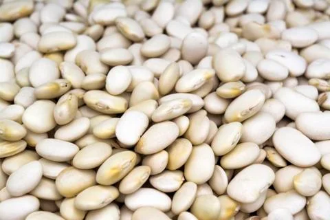 Close-up of white beans Stock Photos