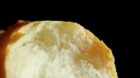 Close-up white bread in a cut Stock Photos