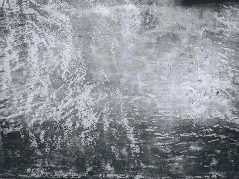 Close-up of White cement crack wall and peeled paint caused by water and sunl Stock Photos