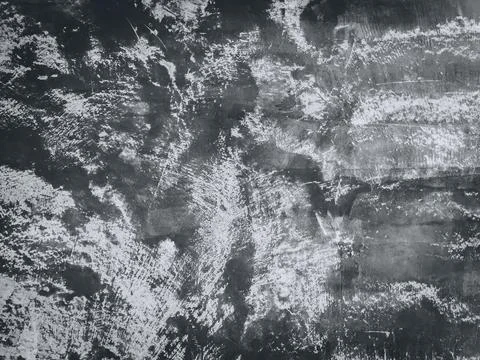 Close-up of White cement crack wall and peeled paint caused by water and sunl Stock Photos