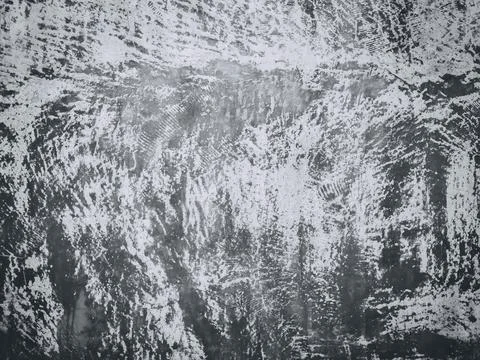 Close-up of White cement crack wall and peeled paint caused by water and sunl Foto stock