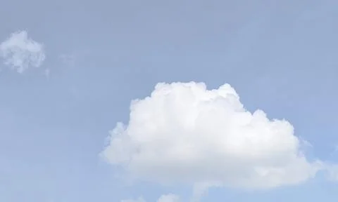 Close up White Cloud and Blue Sky for Background. Stock Photos