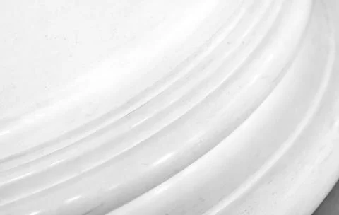 Close up of a white column base, enhancing architectural elegance 写真素材