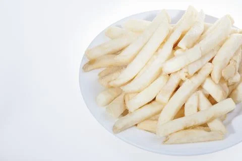 Close up of a white dish with vegetables Stock Photos