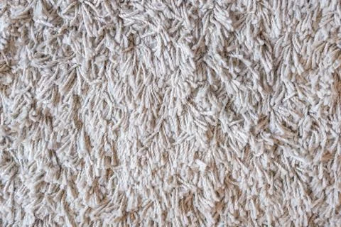 Close up white fur texture or carpet for background Stock-Fotos