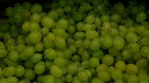 Close up of white grapes Stock Footage 73889192
