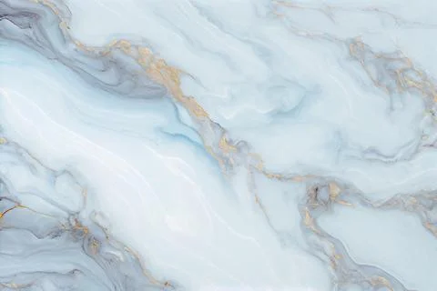 Close up of white marble texture background background white glod sea blue ma Stock Photos