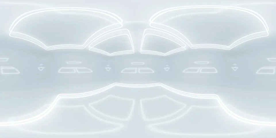 Close up of white object on white background 360 panorama vr environment map Ilustración de archivo