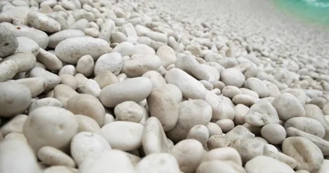 Close up white pebbles beach. Stock-Footage 156416119