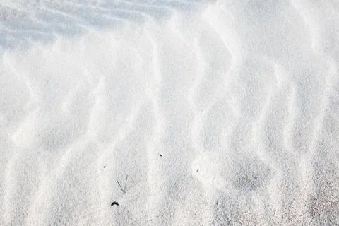 Close-Up of White Sand Ripples 스톡 사진