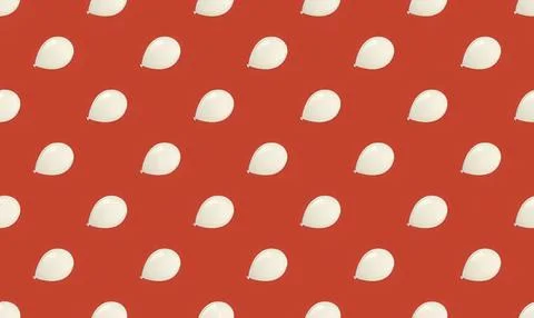 Close-up of white seeds on red background Stock Illustration