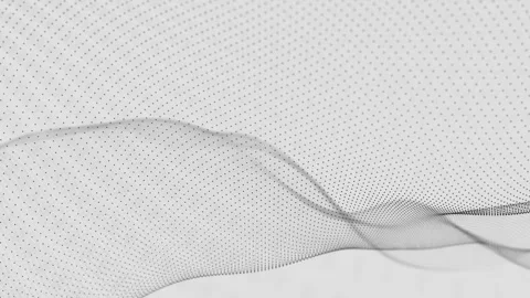 A close up of a white sheet with a black dot pattern Stock Footage 309952752