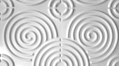 Close up of white spiral texture for background Stock Photos
