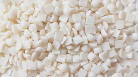 Close-up, white square diamonds for diamond embroidery. Hobbies and DIY Stock Photos