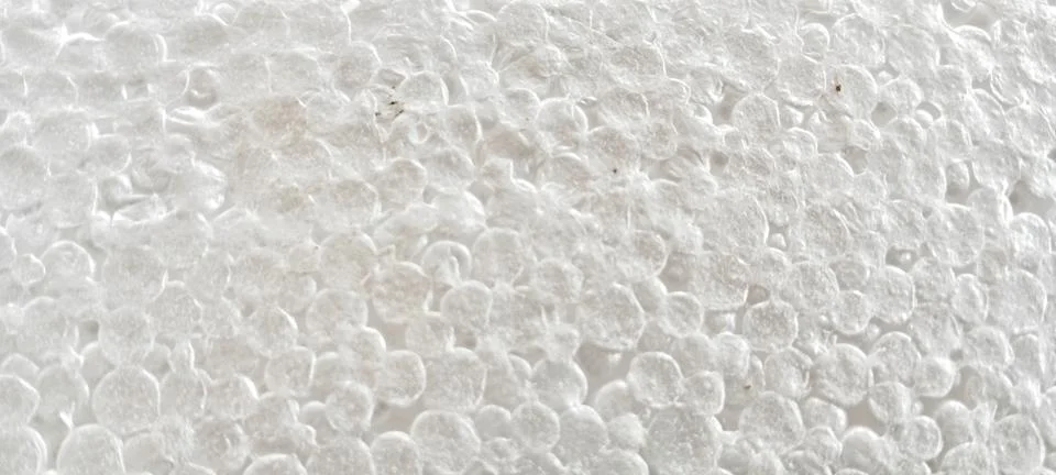 Close-up of white styrofoam surface texture Stock Photos