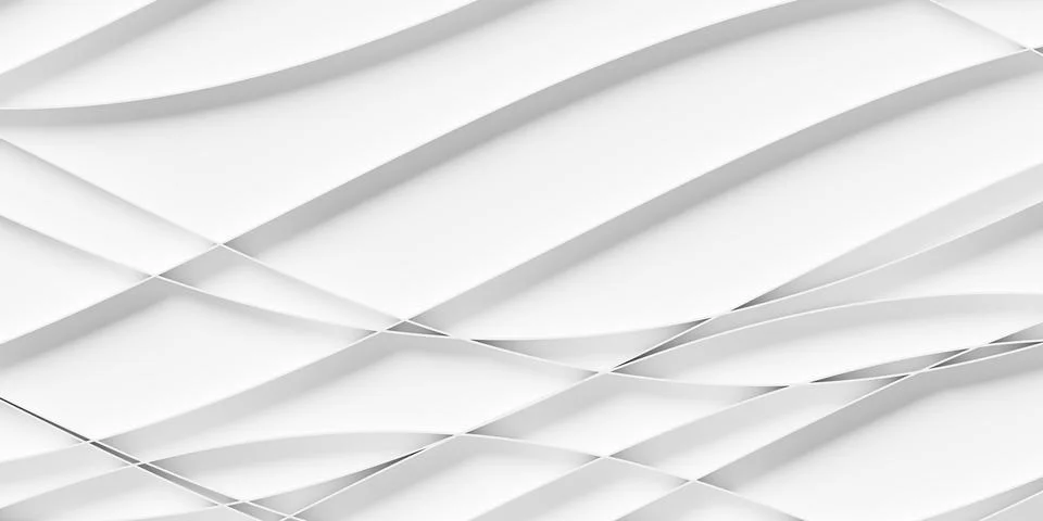 Close up of white thin curves or waves overlaid geometry background wallpap.. 스톡 일러스트