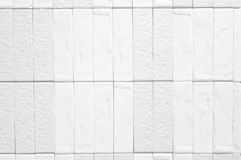 Close up of White Tile pattern Texture Wall for Background. Stock Photos