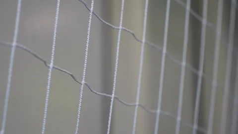 Close-up of a White Volleyball Net.. Stock Footage 311796558