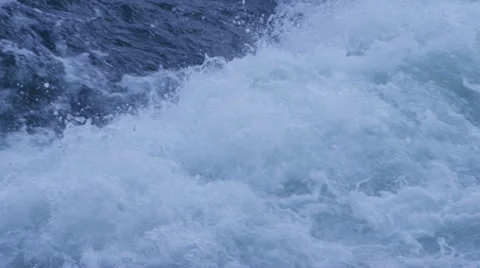 Close-up of white water rapids. Stock Footage