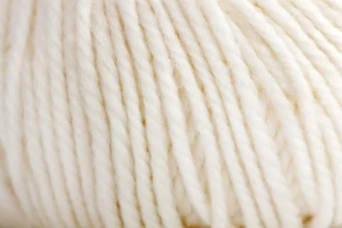 Close up of White Woolen Clew Stock Photos