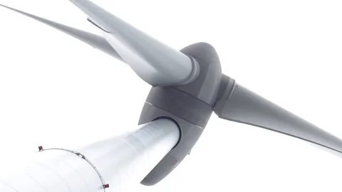 Close up of wind mill rotor and blades Video stock 78489218