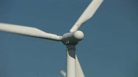 Close up wind turbine Video stock 29484755
