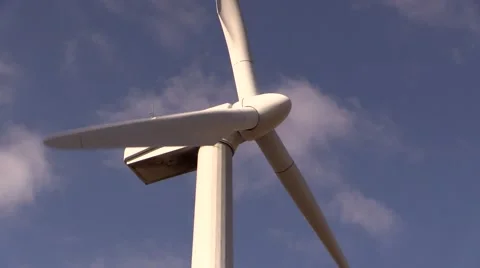 Close-up of wind turbine 스톡 동영상 48870840