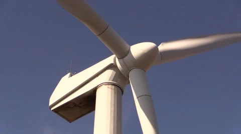 Close-up of wind turbine 스톡 동영상 48871101