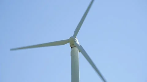 Close up of a wind turbine Stock Footage 155271111