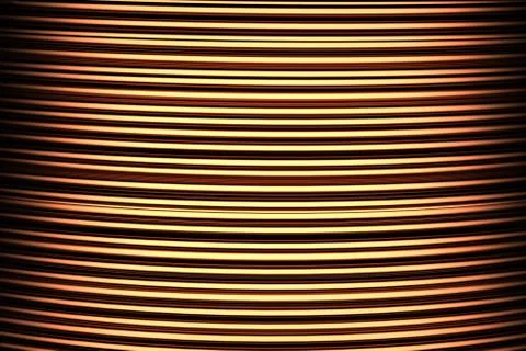 Close-up winding from bronze wire Stock Illustration