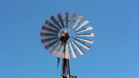 Close up Windmill Stock Footage 40449322