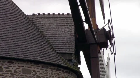 Close up of a windmill Stock Footage 66581483