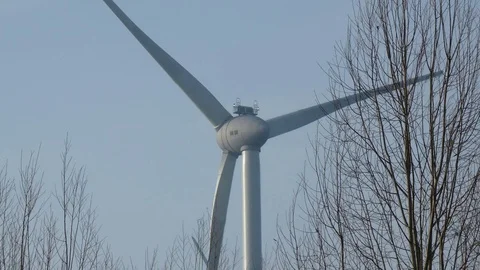 Close up windmills in the Netherlands  Video stock 123947534