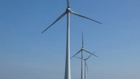 Close up Windmills in the Netherlands Stock Footage 164142096