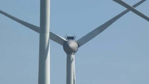 Close up Windmills in the Netherlands Stock Footage 164142377