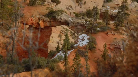 Close up of a window at Bryce National Park Stock Footage 268052568