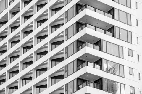 Close up window of building texture background. abstract pattern background. Stock Photos