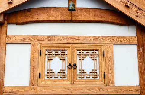 Close up of a window in Bukchon Stock Photos