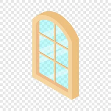 Close window frame icon, isometric 3d style Illustrazione stock