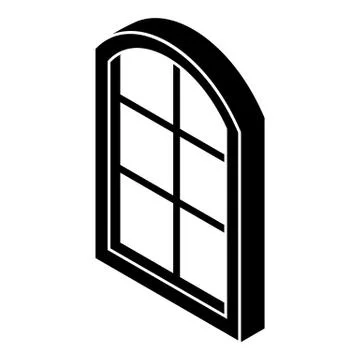 Close window frame icon, simple black style Stock-Illustration