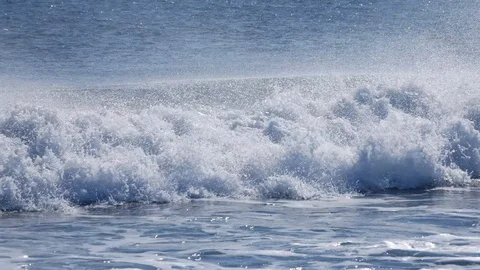 Close up of windy ocean waves. Stock Footage 105354715