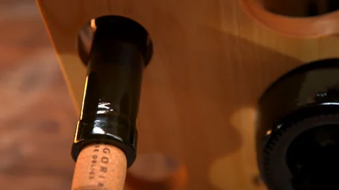 Close Up of Wine Bottle With Cork Stock Footage 273710585