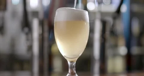 A close up of a wine glass Video stock 155454327