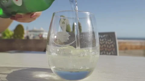 A close up of a wine glass Stock Footage 155465163