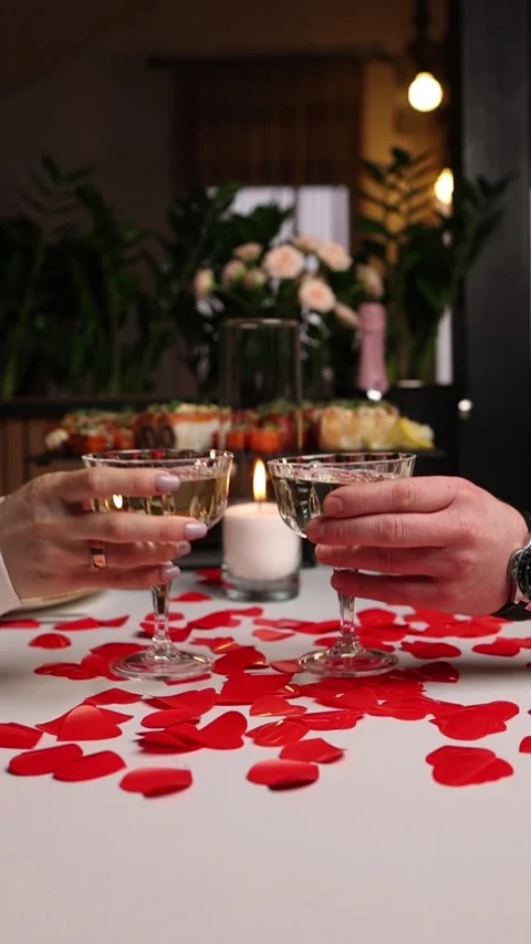 Close-up of wine in a restaurant. Stock Footage 265665556