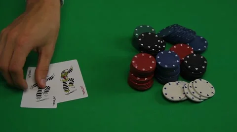 Close up of Winning Card Game Stock Footage 54246230